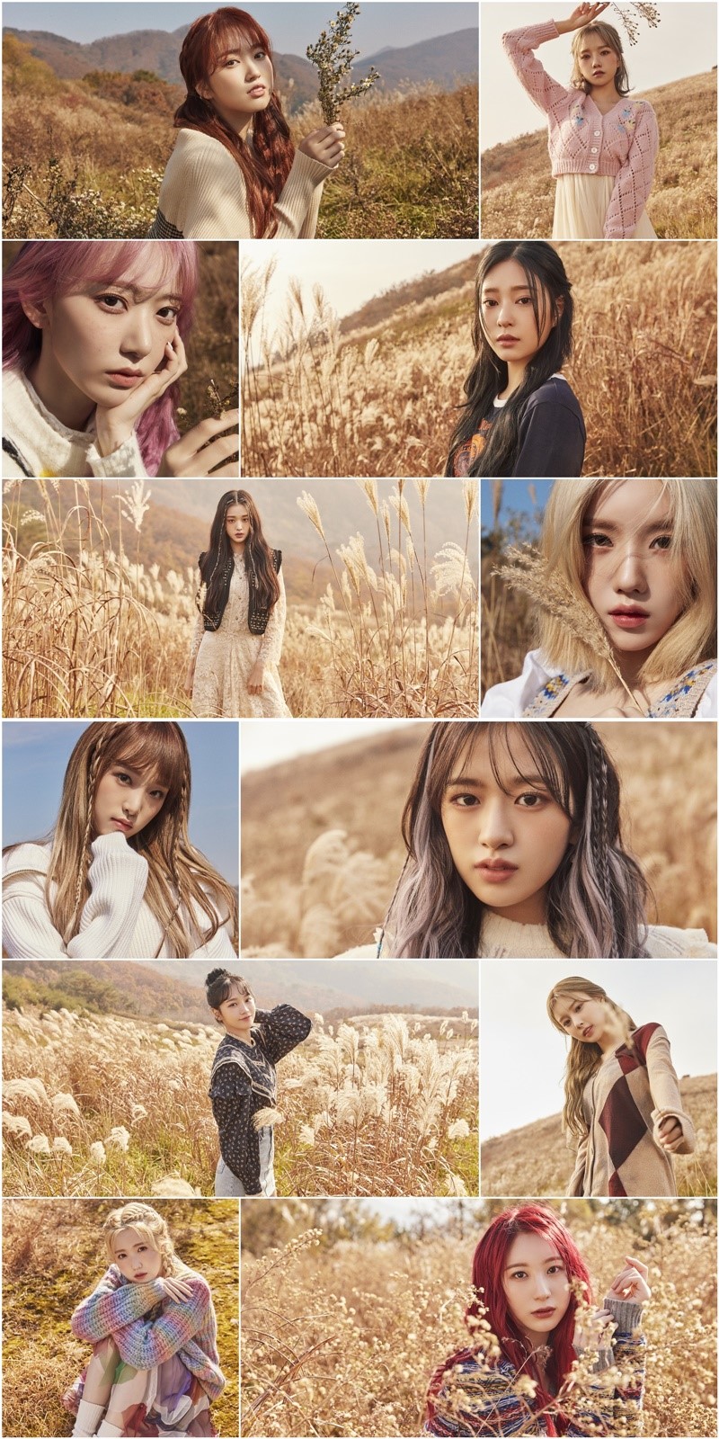 아이즈원, 첫 콘셉트 포토 공개…'원-릴러'가 담아낸 청춘의 빛깔
