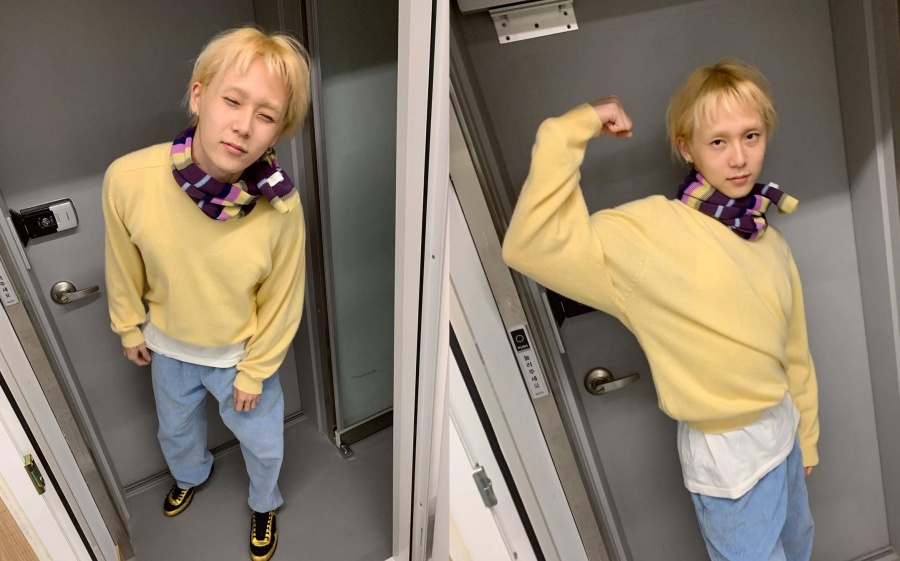 더이상 병약미 아니네…'♥현아' 던, 알통 자랑하며 눈웃음