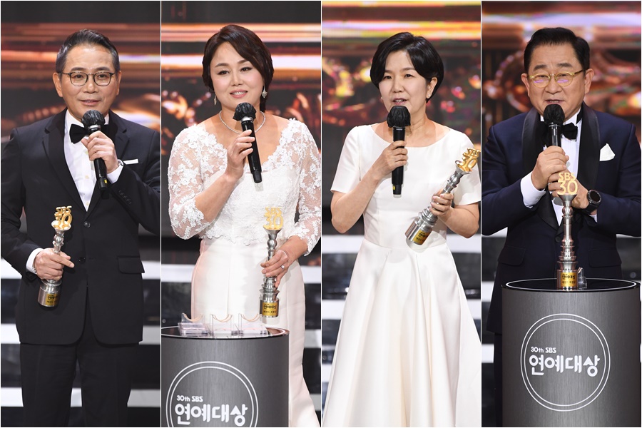 [SBS 연예대상]김종국, 데뷔 25년만에 연예대상…'미우새' 10개 트로피(종합)
