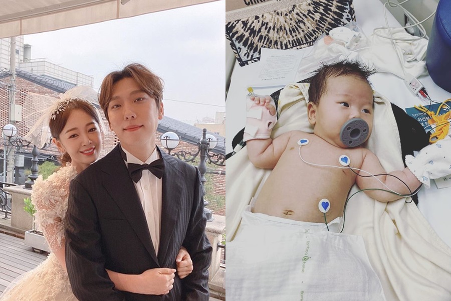김보미♥윤전일 아들, 생후 1개월에 입원…"요로감염 재발, 열 39도까지"