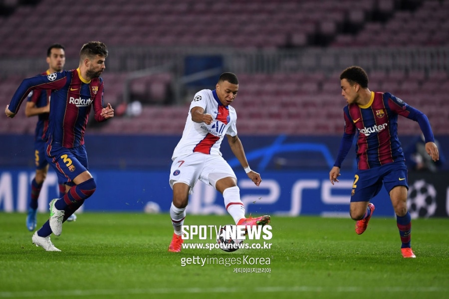 [UCL REVIEW] '음바페 해트트릭' 네이마르 결장한 PSG, 바르사에 4-1로 완벽한 승리