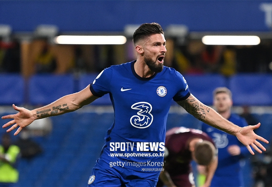 [UCL REVIEW] '지루 환상 바이시클 골' 첼시, 아틀레티코 1-0 제압…8강 파란불