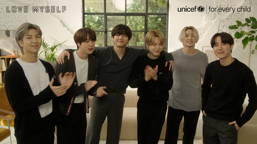방탄소년단, 유니세프와 '러브 마이셀프' 캠페인 확대