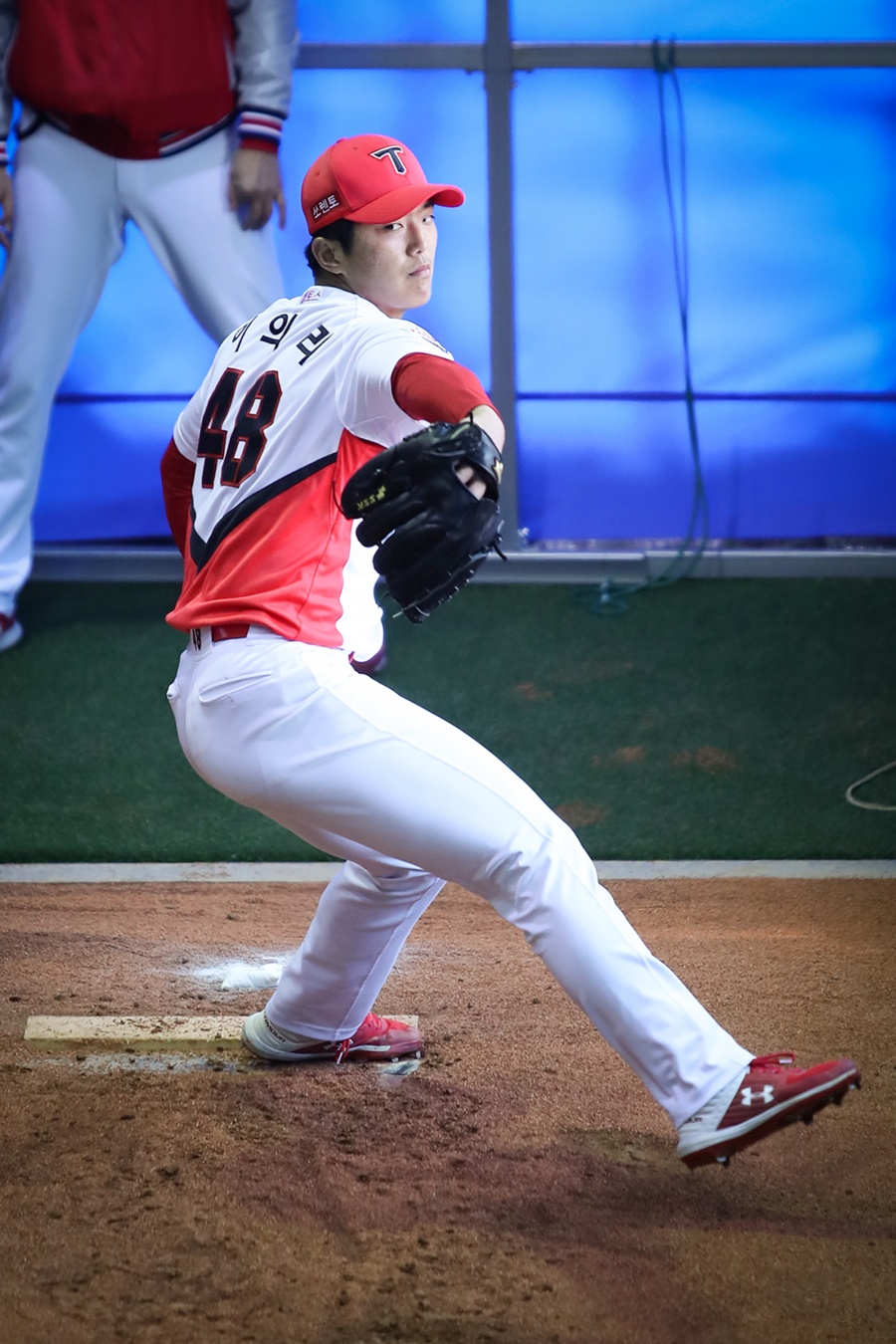 '최고 148km' 이의리, 자체 연습경기 1⅔이닝 1볼넷 무실점