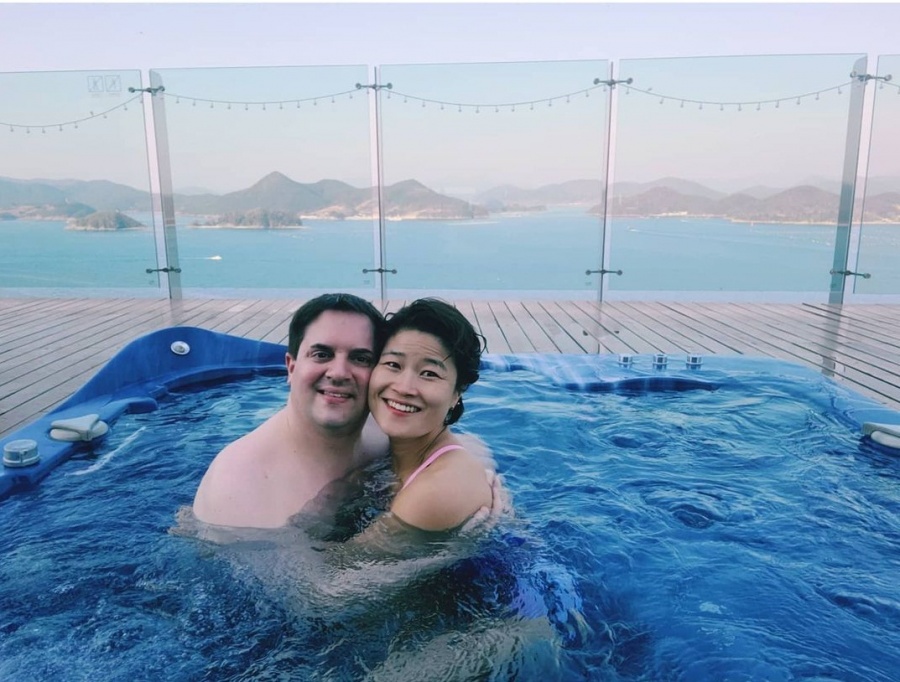 김혜선, ♥독일남편 동성애 의심하더니…욕조서 스파 데이트