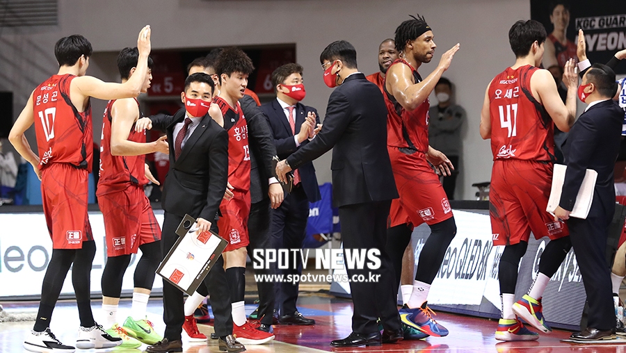[포토S] KGC, '홈에서 우승한다!'