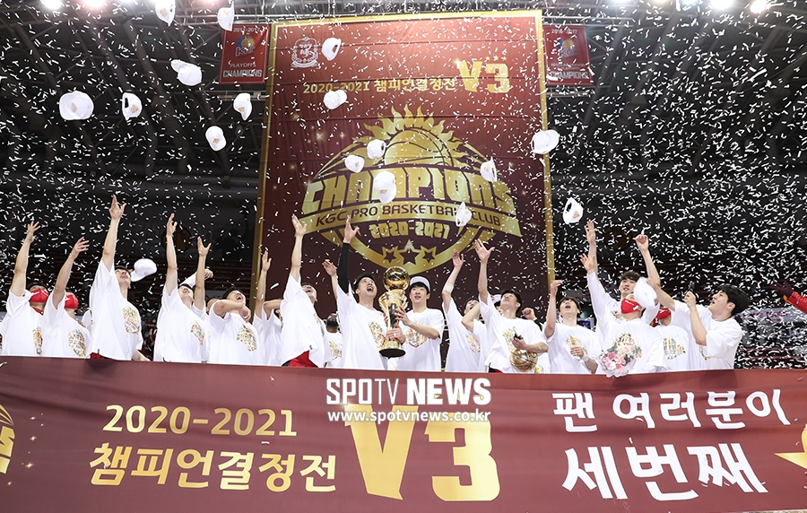 [포토S] 'PO 최초 무패 우승' KGC, '우리가 챔피언!'