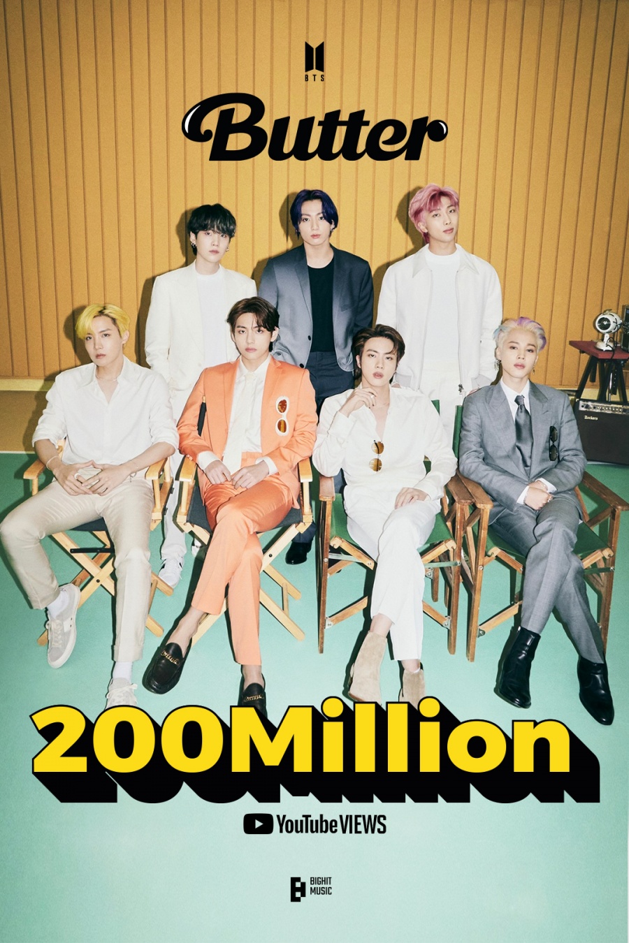 방탄소년단 '버터', 나흘만에 2억뷰…'다이너마이트'보다 더 뜨겁다
