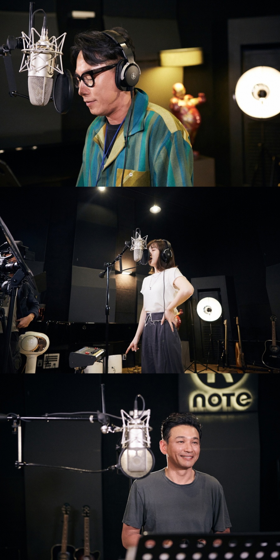 윤종신‧웬디‧황정민, 김민기 트리뷰트 앨범 녹음 모습 공개