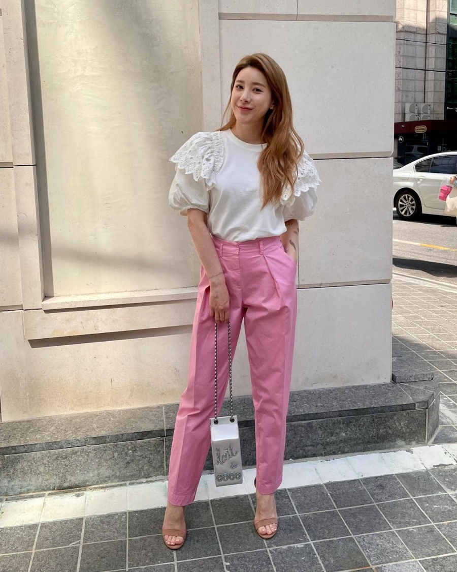서인영, 7kg 쪘다더니 살은 어디다 숨겼나…핑크색 바지 입고도 늘씬