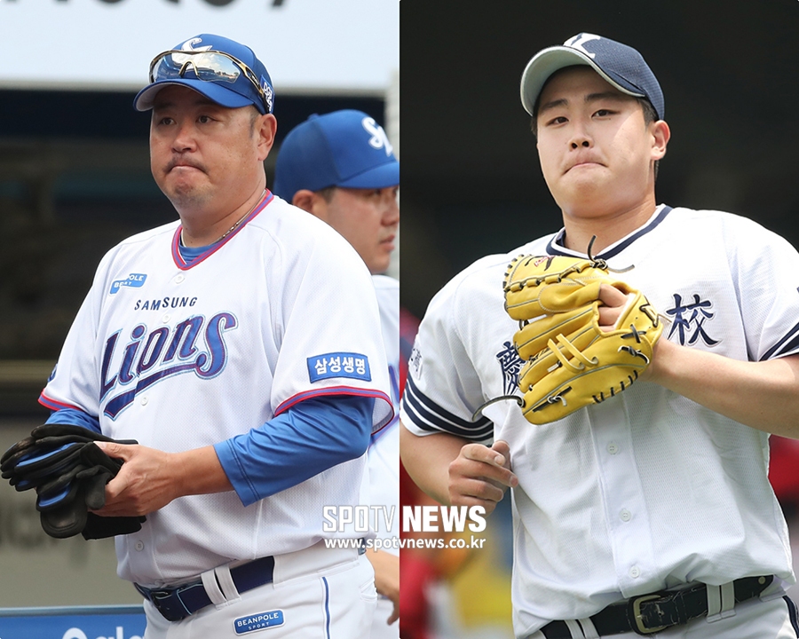 [포토S] 경북고 진승현, 아버지 진갑용과 똑 닮은 얼굴