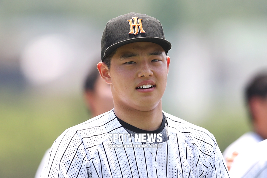 [포토S] '최대 유망주' 문동주, 'KIA에 가고 싶어요'