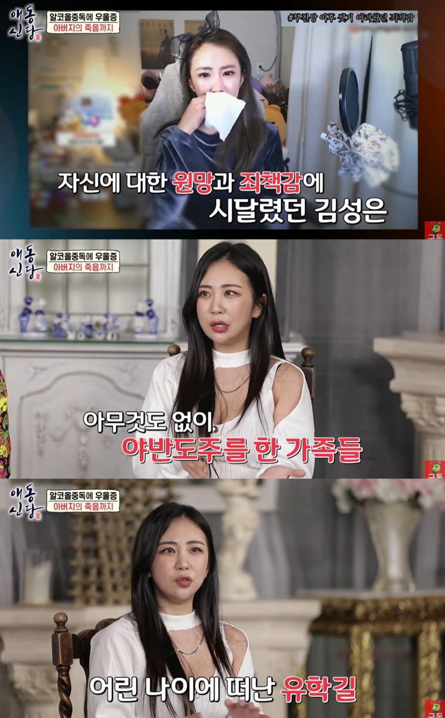 김성은, '미달이'의 눈물…"父 사망, 내가 용서 안돼 알코올 중독"[종합]