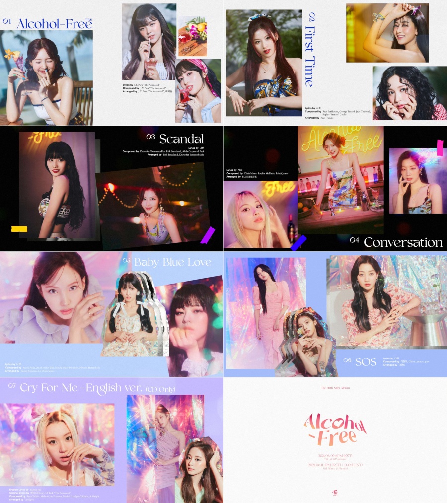 트와이스, 오늘(9일) 미니 10집 하이라이트 메들리→타이틀곡 '알콜-프리' 공개[공식]