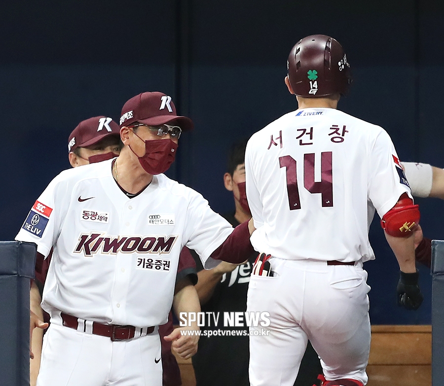 [포토S] 홍원기 감독, '건창이 최고다 최고!'