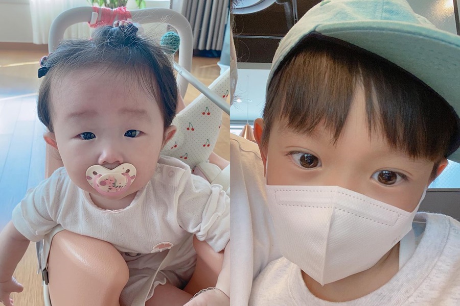'윤형빈♥'정경미, 딸·아들 외모가 달라도 너무 다르네…"너무 이쁘다"