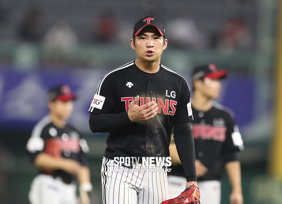 [포토S] 오지환, '제가 주루방해라고요?'