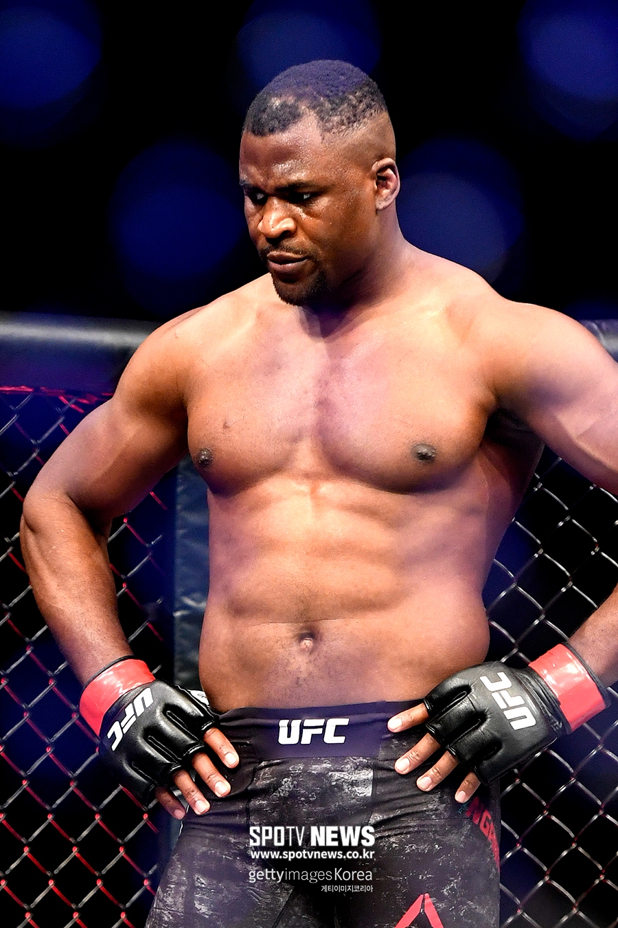 은가누 폭발 직전…UFC '루이스vs가네' 타이틀전 결정