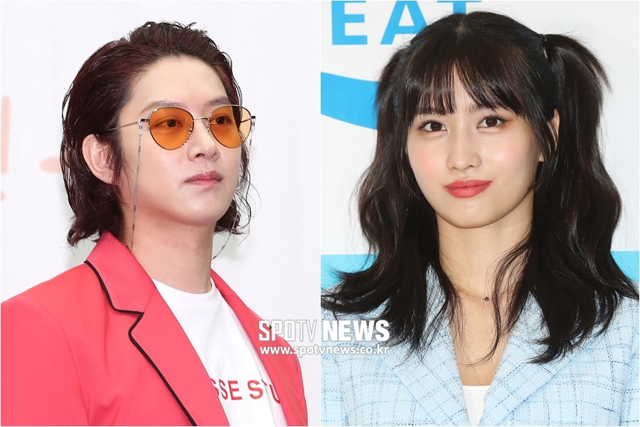 김희철-모모, 13살차 韓日커플→아이돌 선후배…1년 반만에 결별[종합]