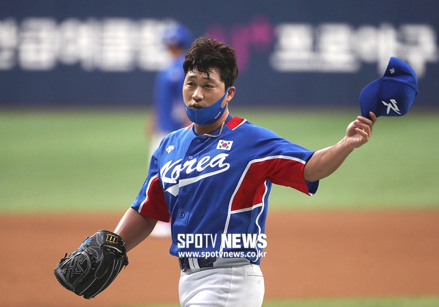[포토S] 라이브 피칭 마친 오승환, '잠시 숨을 고르고'