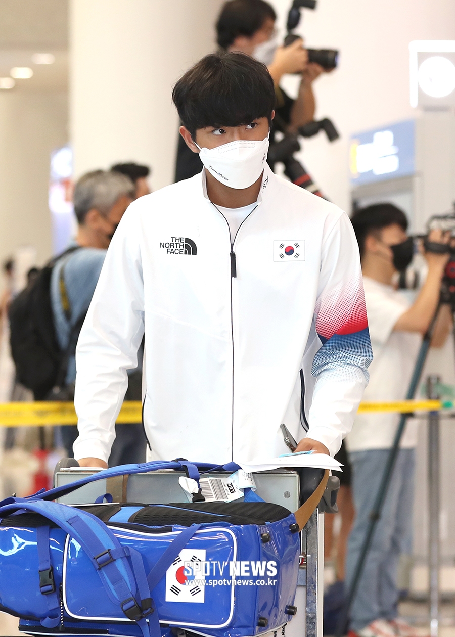 [포토S] 이의리, '좋은 경험 하고 돌아왔어요'