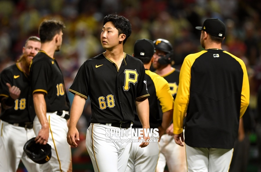[박효준 게임노트] 'DH1 3안타' 박효준, DH2는 침묵…PIT 0-6 완패