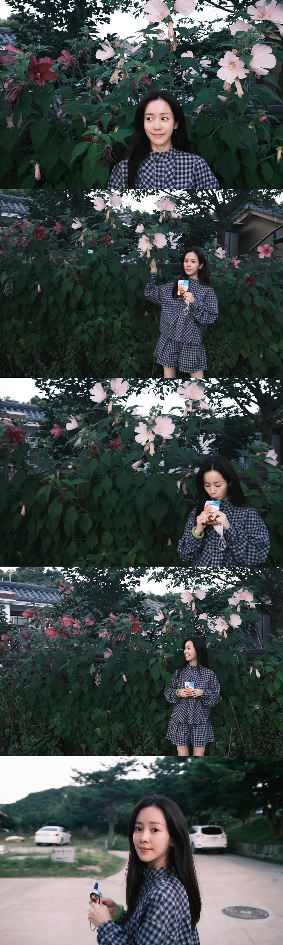 한지민, 아이스크림 먹는 모습도 이렇게 사랑스러울 일인가…꽃보다 여신