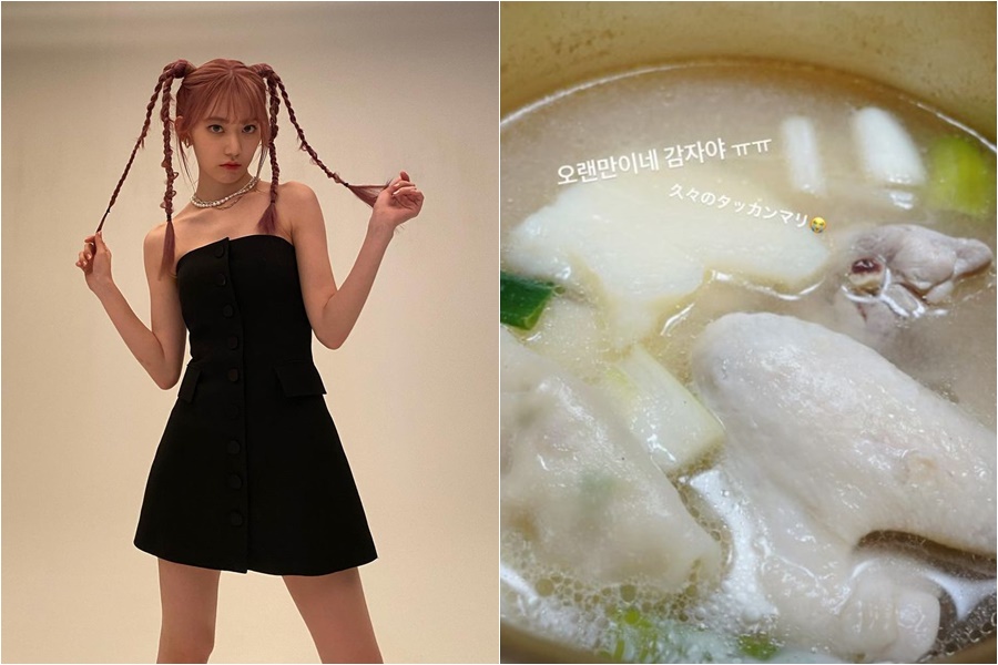 사쿠라, BTS급 경호속 입국하더니…닭한마리부터 찾았나봐