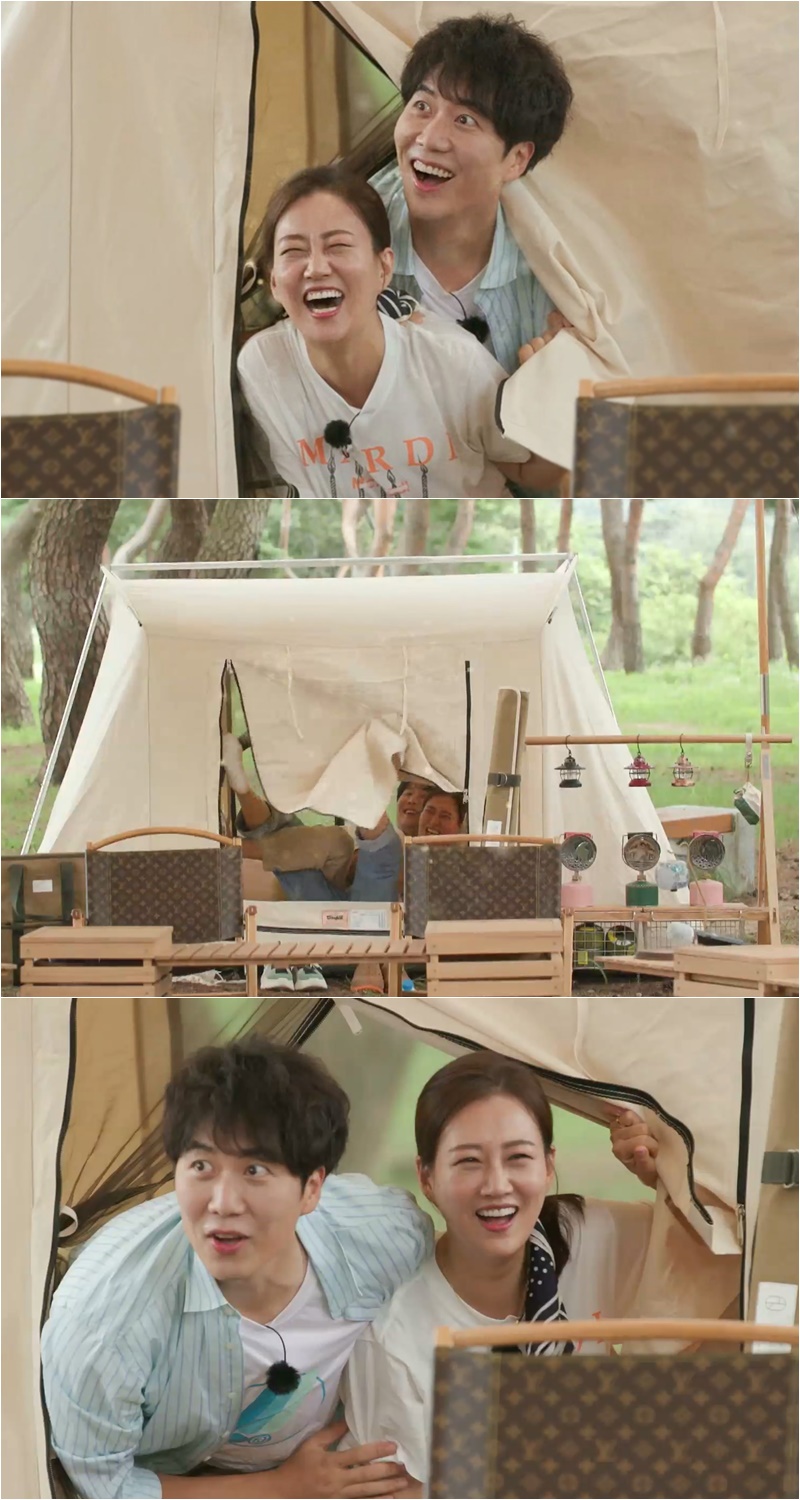 장윤정♥도경완, '39금' 야릇한 텐트 밀회…셋째 생길 기세('도장깨기')
