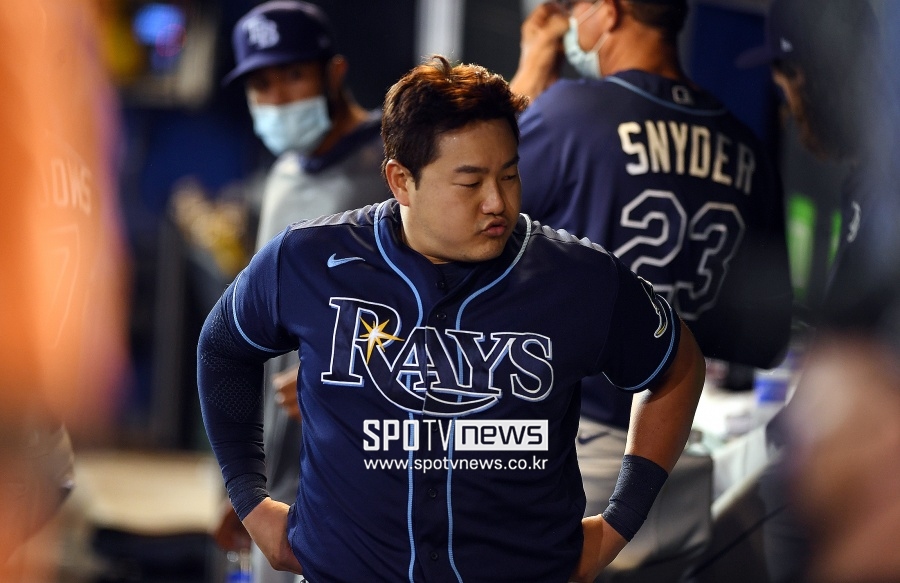 [TB 게임노트] '최지만 3삼진' TB 통한의 역전패…보스턴 3연패 탈출