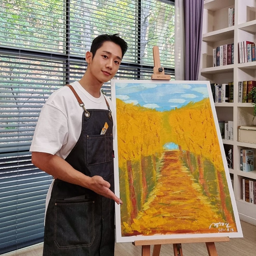정해인, 그림 솜씨도 대단하네…'미대오빠' 포스로 여심 저격