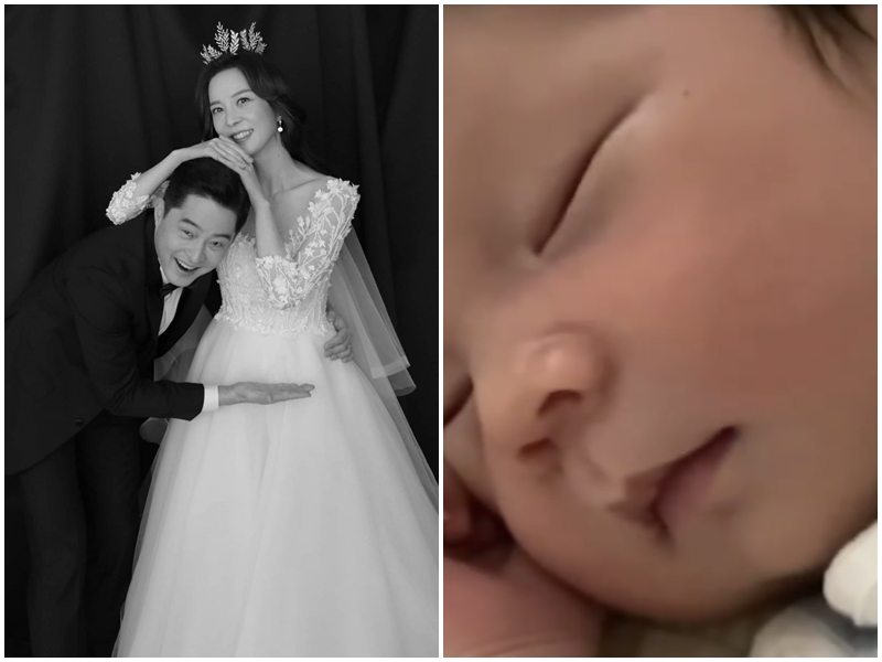 '지누♥' 임사라, 생후 1개월 아들 공개…벌써 코가 오뚝 "이름은 아직"
