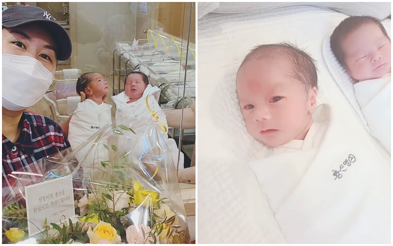 '세쌍둥이 출산' 황신영, 신생아 이목구비가 뚜렷하네…"첫째는 곧"