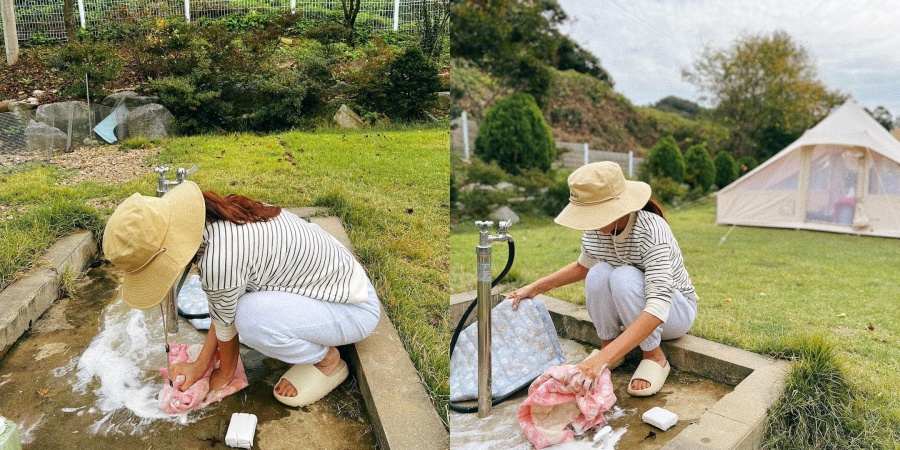 '100억 CEO' 김준희, 손빨래라니…♥연하 남편은 뭐하나