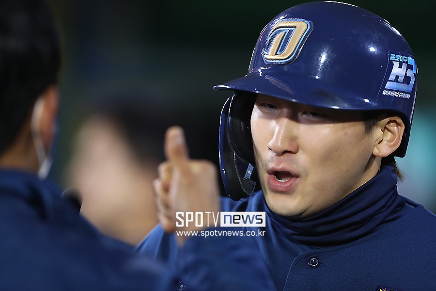 [포토S] 나성범, '오늘 승리 간다!'