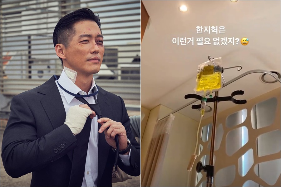남궁민, '검은 태양' 벌크업 무리했나…마지막 촬영 후 링거 맞아
