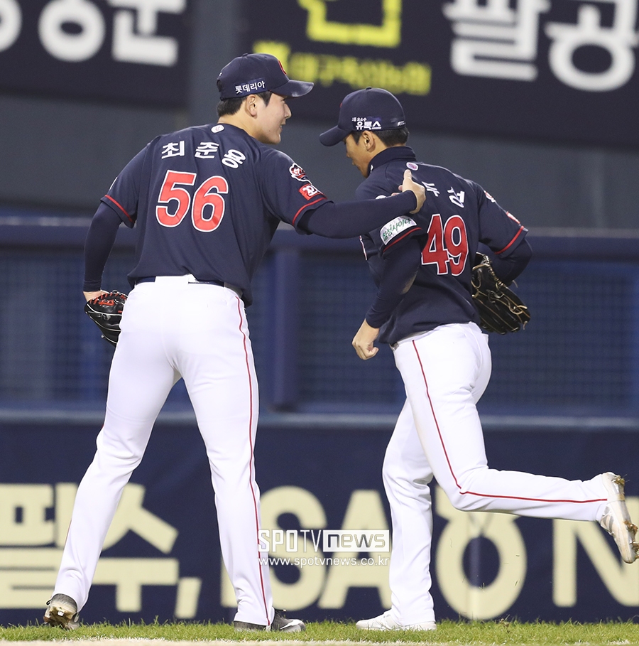 [포토S] 장두성 호수비에 기뻐하는 최준용