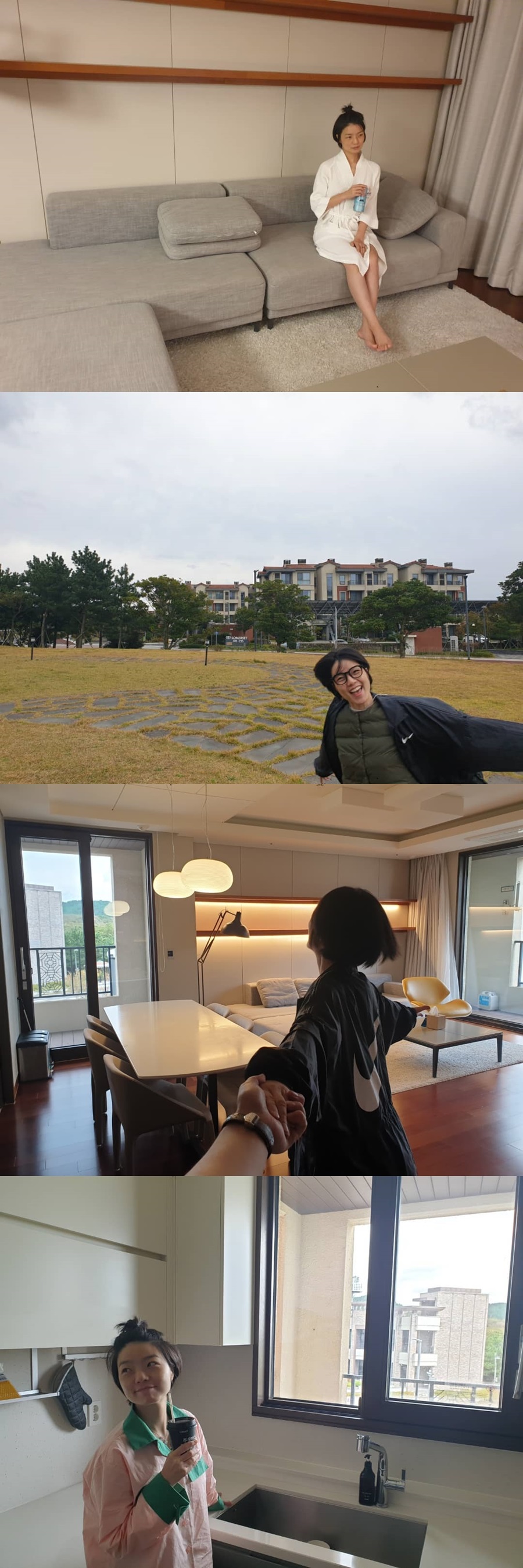 안영미, '美서 귀국' ♥남편과 2세 도전한다더니…샤워가운 입고 작정했네