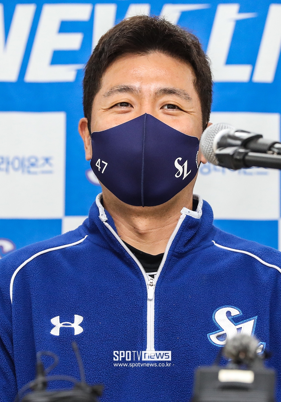 [포토S] 강민호, '라팍에서 가을 야구, 설레요'