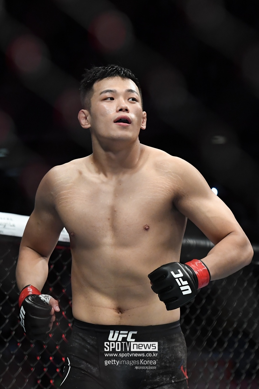 '팔꿈치 쾅!' 정다운, 은제추쿠에게 1R KO승…UFC 4승 무패 행진
