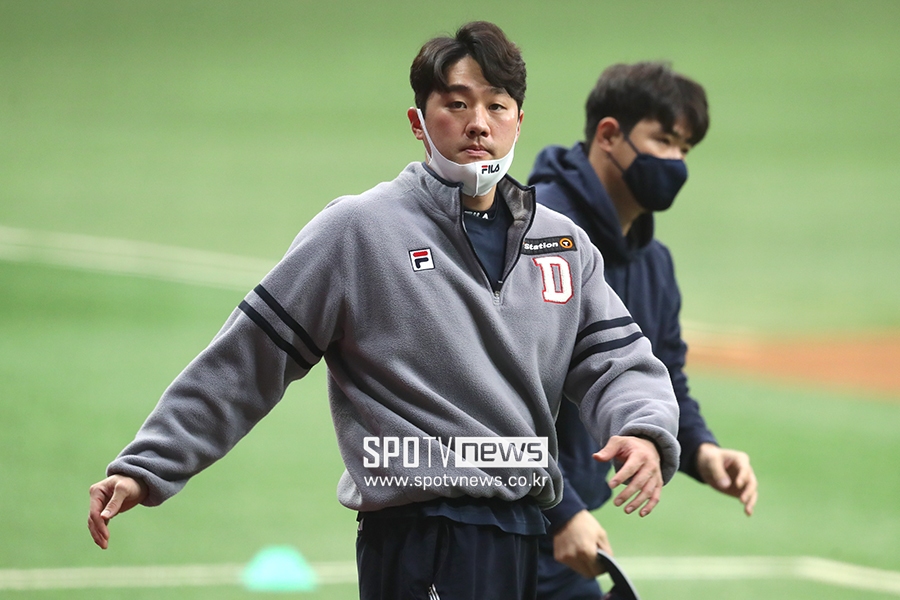 [포토S] 양석환, '한국시리즈에서도 활약 펼친다'
