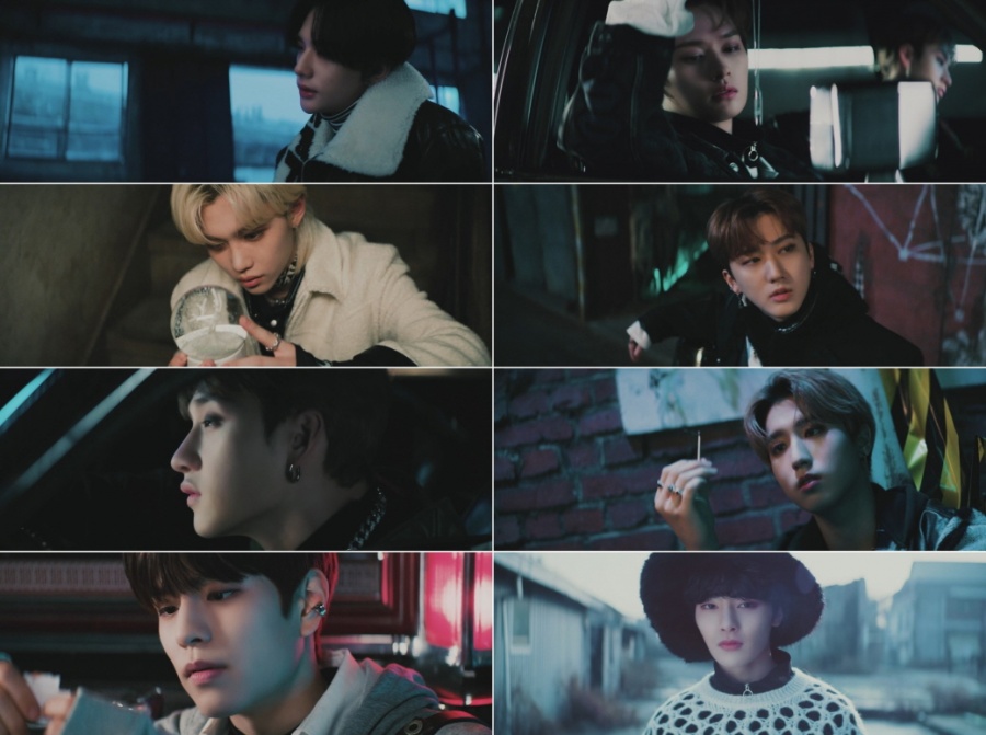 스트레이 키즈, '윈터 폴스' 뮤비 티저 첫선…8인 8색 겨울 감성