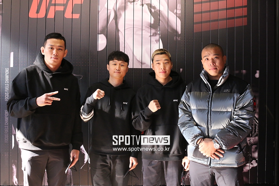 [포토S] 정다운 최두호 최승우 박준용, 보기 힘든 UFC 조합