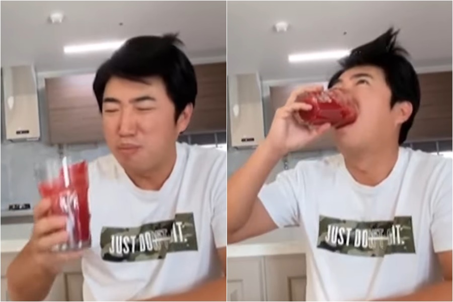 '6세 연하♥' 장동민, 결혼 안했으면 어쩔뻔…아내 주스에 감격 "신혼의 맛"