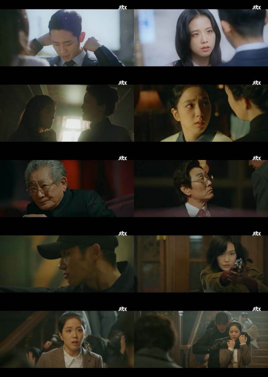 '설강화' 안기부에 포위당한 정해인, 지수 머리에 총구 겨눴다[TV핫샷]
