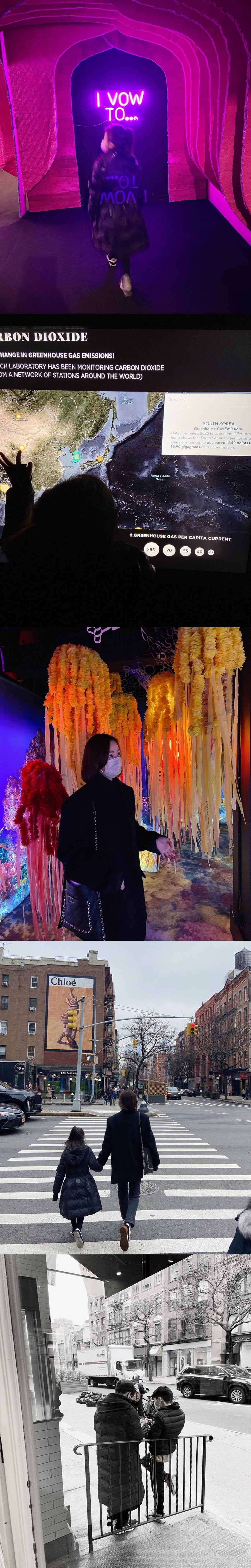 '권상우♥' 손태영, 뉴욕 박물관서 자녀교육…남매가 벌써 이렇게 컸네