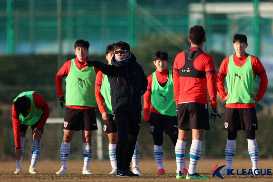 ▲ 동계 훈련 중인 포항스틸러스 ⓒ한국프로축구연맹
