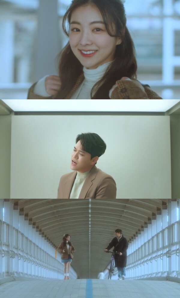▲ 김용준이 자신의 신곡 뮤직비디오에 출연한 모습. 제공|더블에이치티엔이