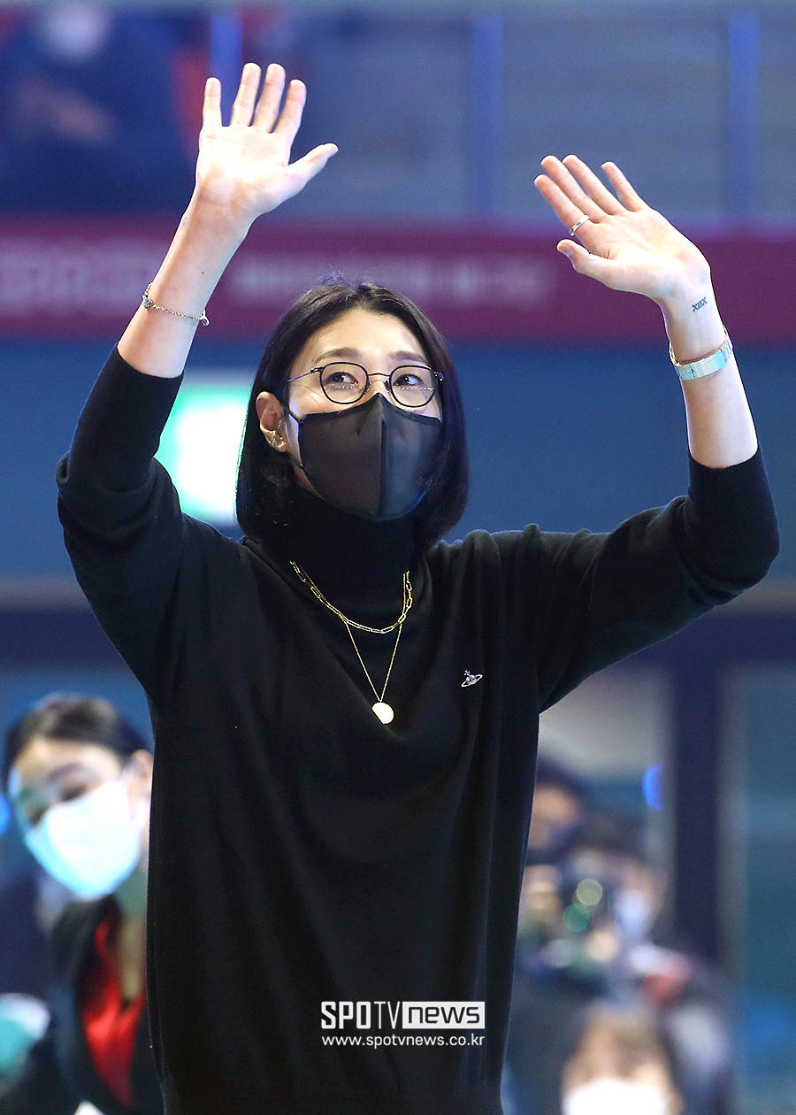 ▲ 김연경이 23일 광주 페퍼스타디움에서 열린 V리그 올스타전을 찾았다. ⓒ광주, 곽혜미 기자
