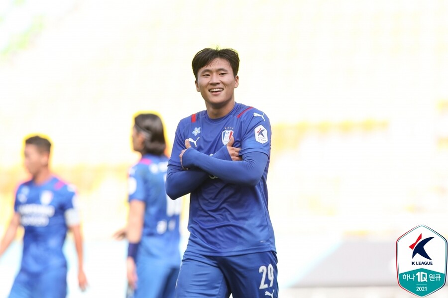 ▲ 정상빈(수원삼성)이 울버햄튼 원더러스의 러브콜을 받았다. ⓒ한국프로축구연맹